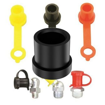 Grease nipple cap | &Oslash;6mm | TPE rubber | 10,000 pcs. RAL COLOR