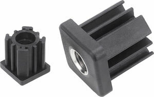 INSERT CAP 40 X 40 X2.0 | M10 THREADED BUSH