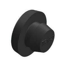 Step cap &Oslash;18mm for in perfo hole &oslash;9-10mm - black