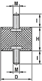 TRDA1515M5x12 | &Oslash;15x15 - M5 x 12