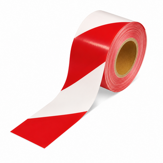 Marking tape red-white | roll 70mm x 500m