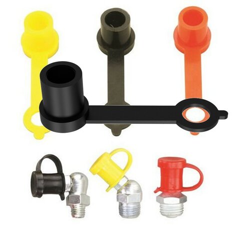 Grease nipple cap anti-loss | Ø6mm | TPE rubber | 10,000 pcs. RAL COLOR