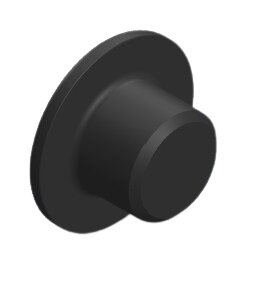 Stair Shell Ø38-39mm for in hole ø13-14mm - Black